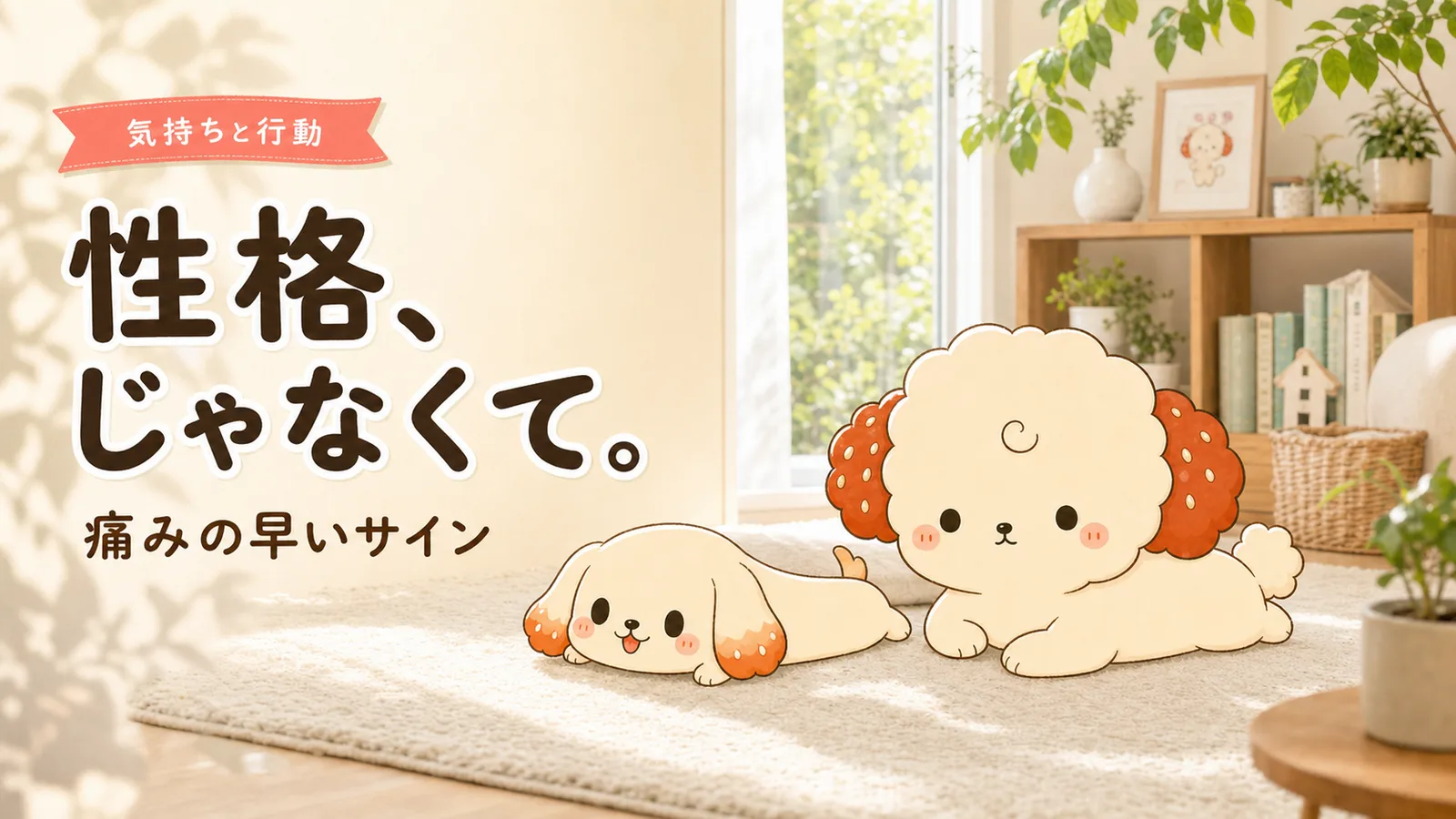 「うちの子、性格変わった気が」が、痛みのサインだった話